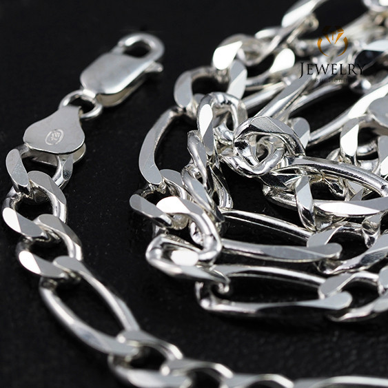 50 cm 7.2 x2.2 mm Heavy Curb Silver chain