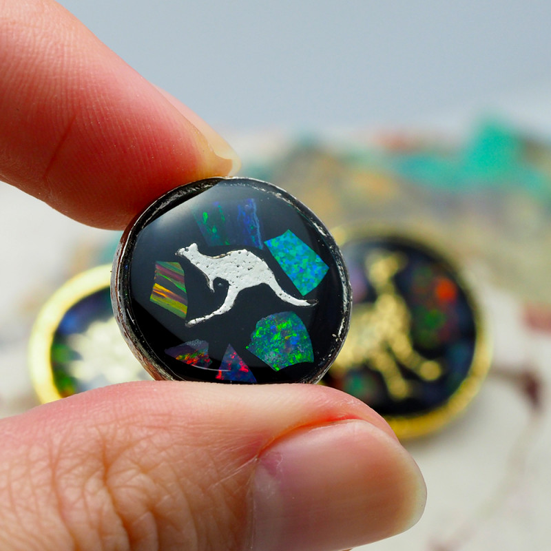 Set 4 Opal Fridge or golf markers am 1118