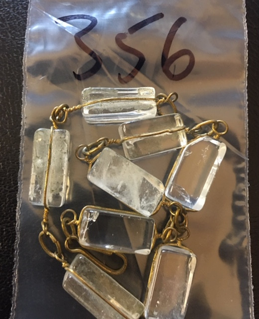 Raw Quartz Rock Crystal bracelet,hand made BR 356