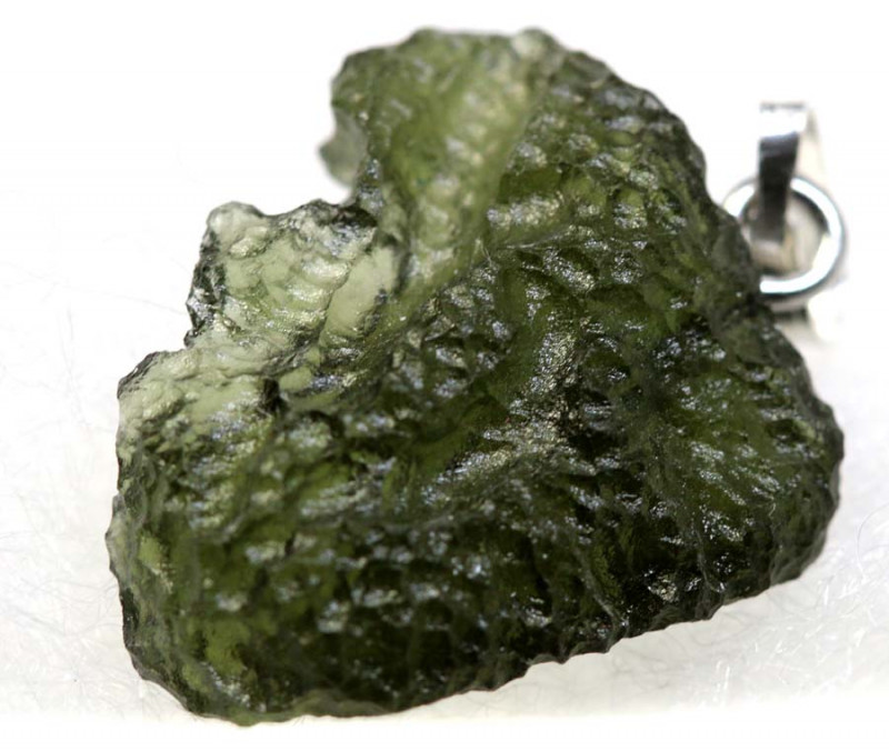 moldavite gemstone pendant for necklace