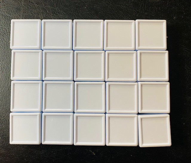 20 WHITE Acrylic display boxes