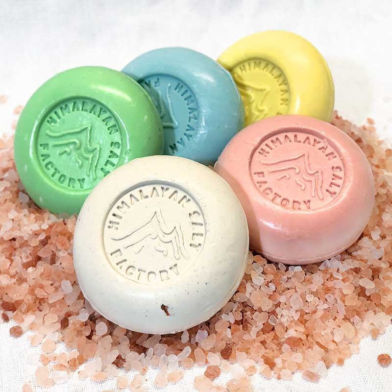 5 x Himalayan Salt Soap Colorful Pack 70g