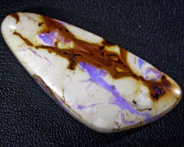 white porcelain boulder opal