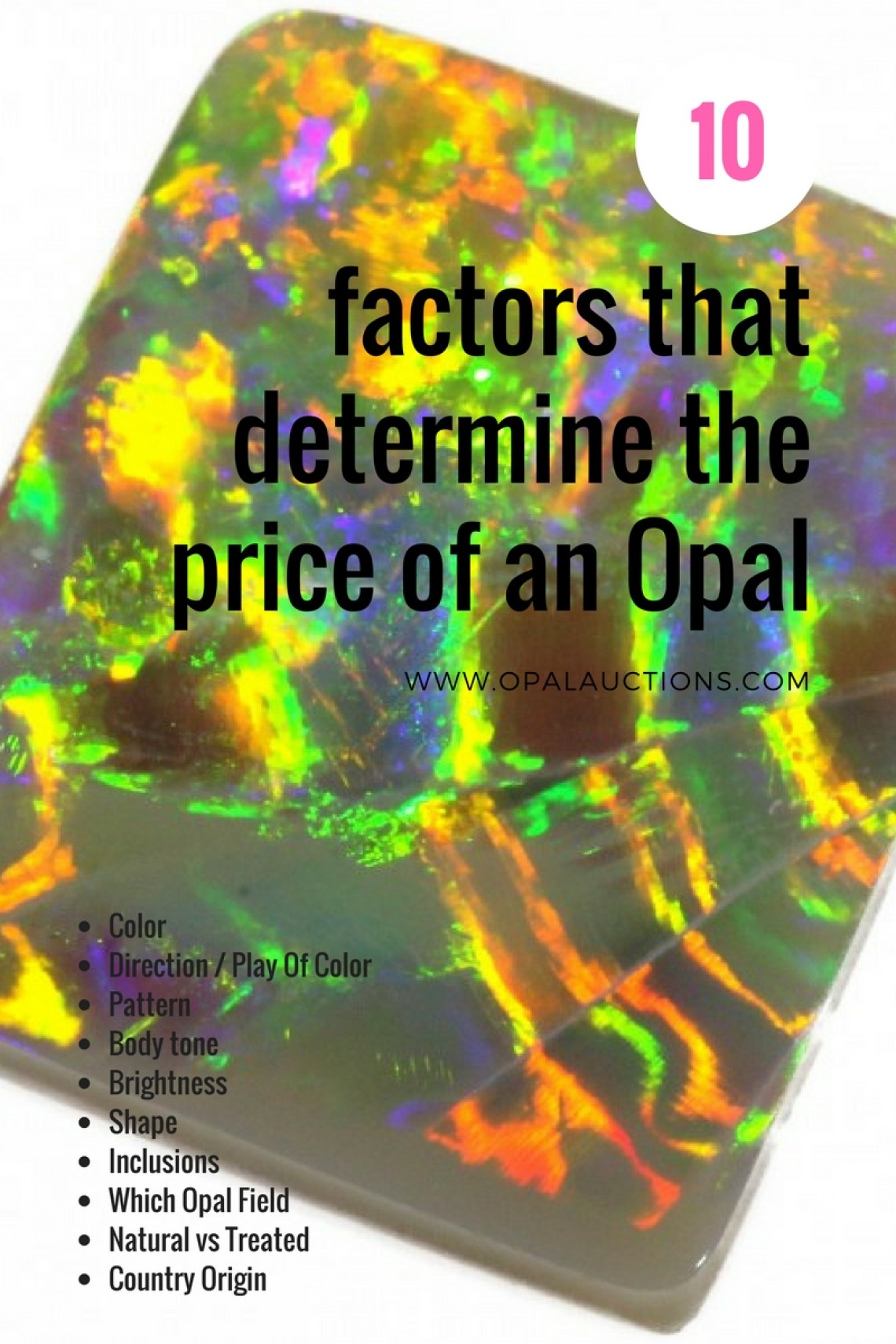 Opal Color Chart