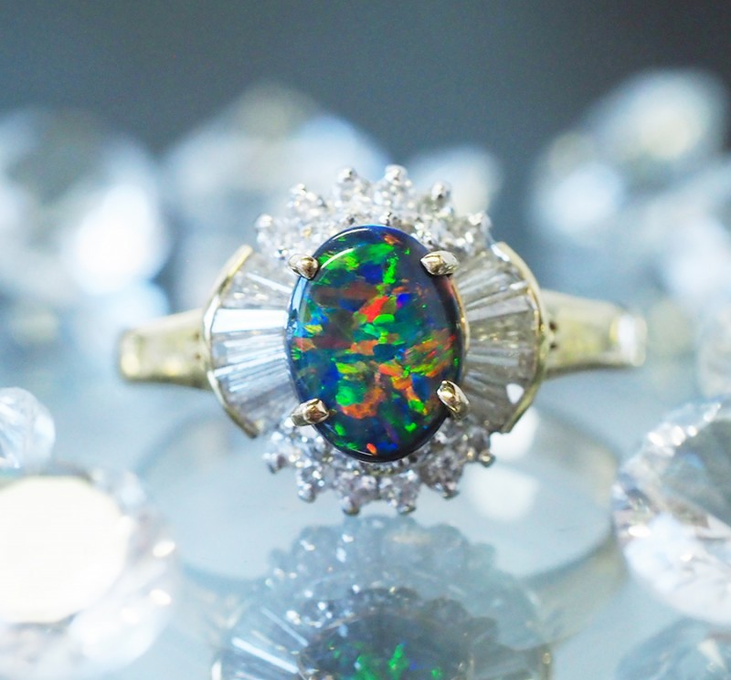 opal wedding ring