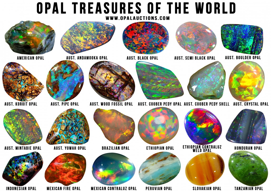 different opal colors