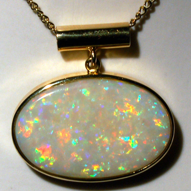 Big deals opal necklace