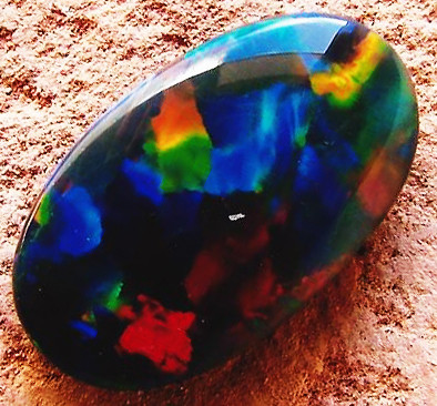 black opal red fire colors