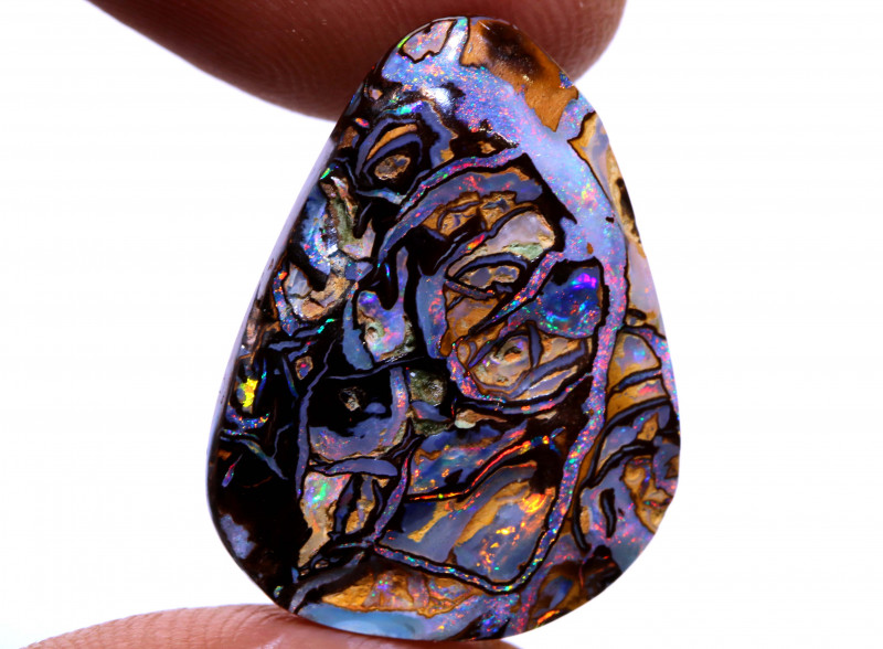 polishing opal with a dremel