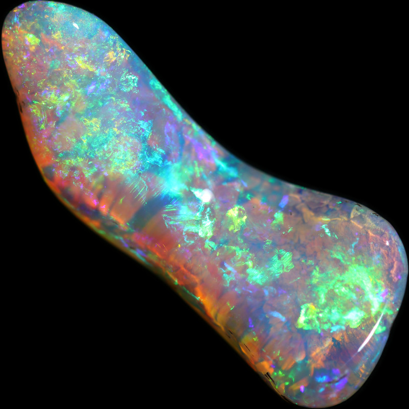 10.93 cts pipe opal with stunning 3 d effect well