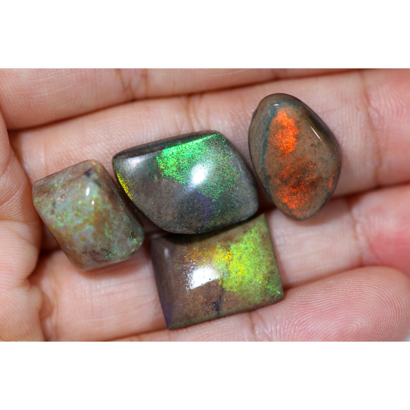 29.00 cts Andamooka matrix opal parcel natural polish