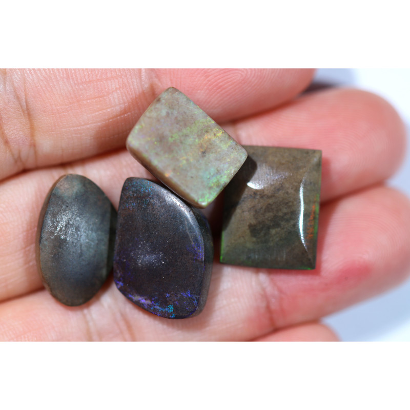 29.00 cts Andamooka matrix opal parcel natural polish