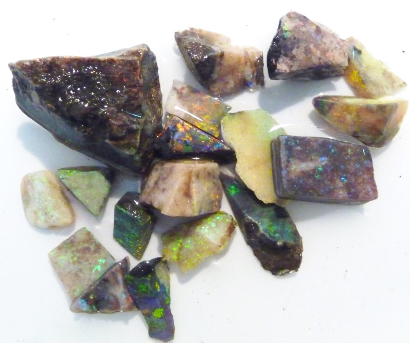 Parcel of treated Australian Andamooka Matrix Opal Rough Parcel 108.8ct