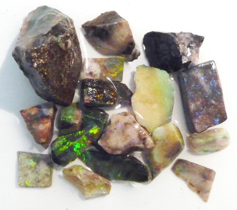 Parcel of treated Australian Andamooka Matrix Opal Rough Parcel 108.8ct