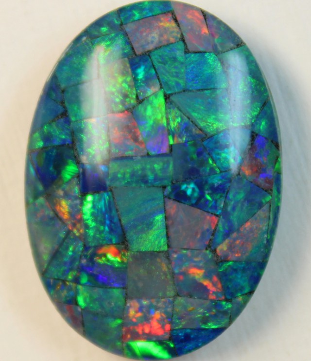 16.3 cts AAA + MOSAIC TOP CRYSTAL OPAL USE TO MAKE