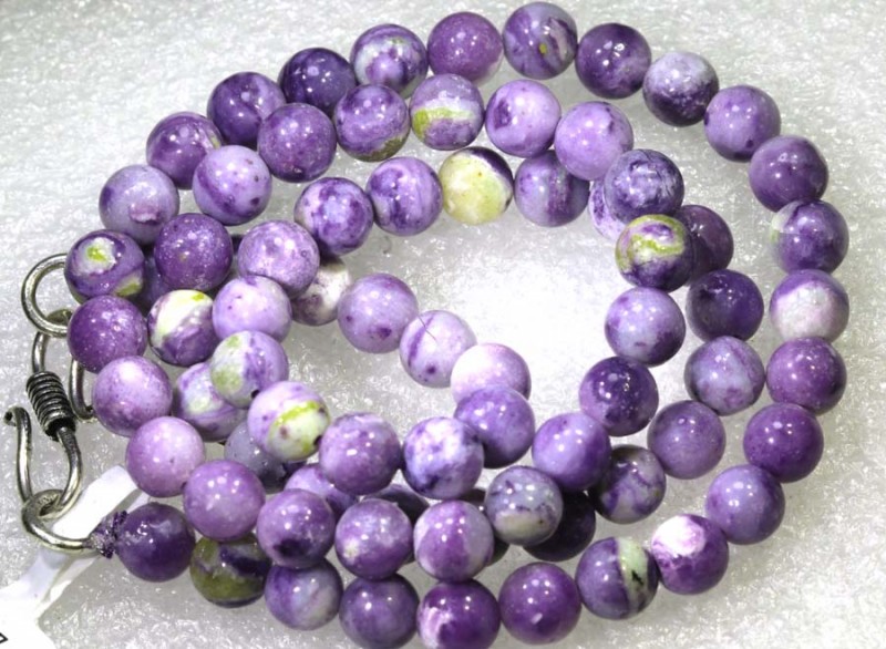 purple morado opal bead strand