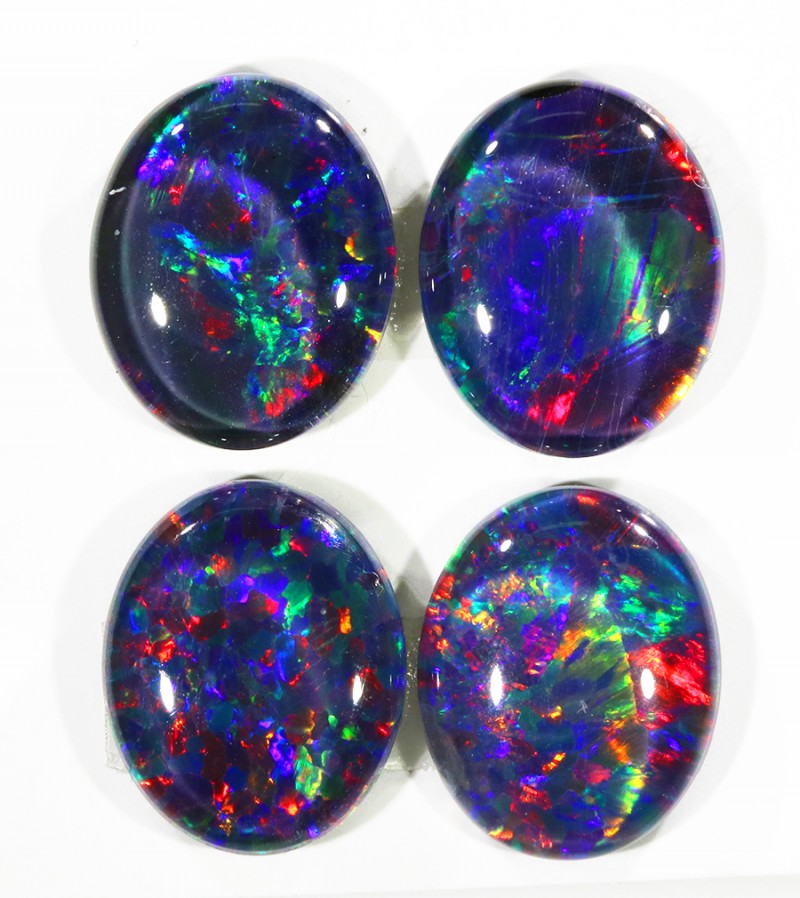10.23Cts 4pcs Australian AAAAA Grade Opal triplet