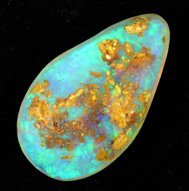 4.00CTS COOBER PEDY SOLID OPAL GREAT COLOUR PLAY S101