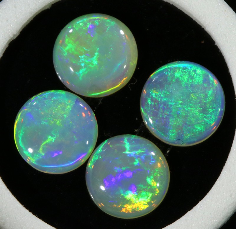 2.66Cts Set 4 matching Fire opals Flower pattern SU1300