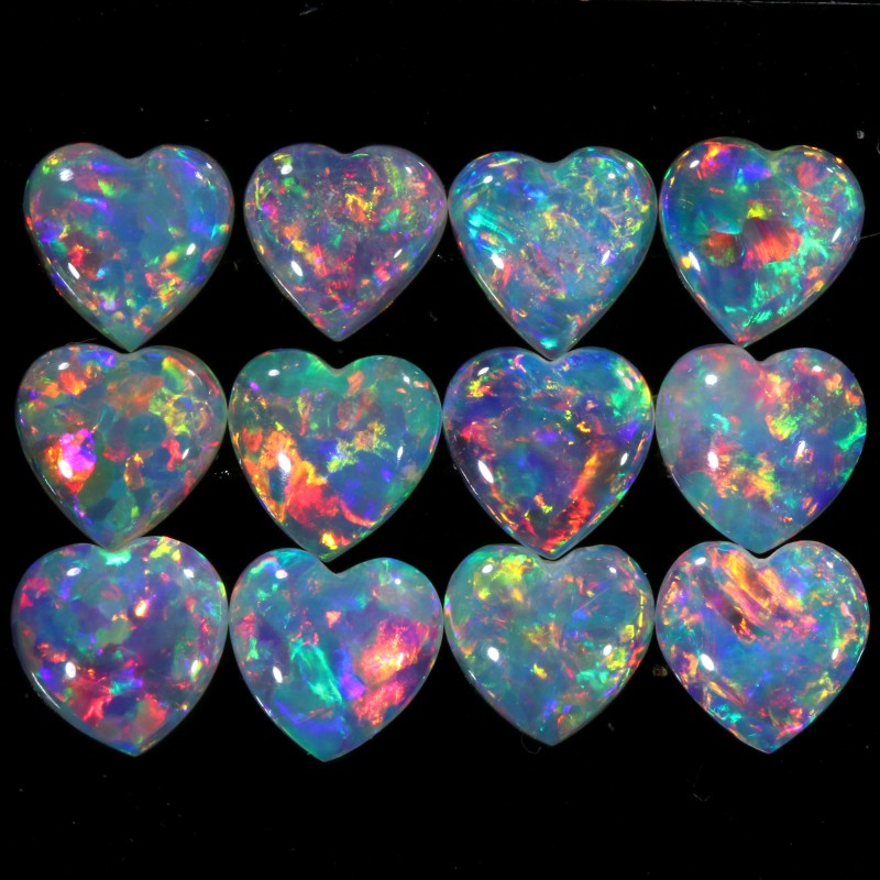 1.91 CTS CRYSTAL OPAL HEART SHAPED PARCEL CALIBRATED