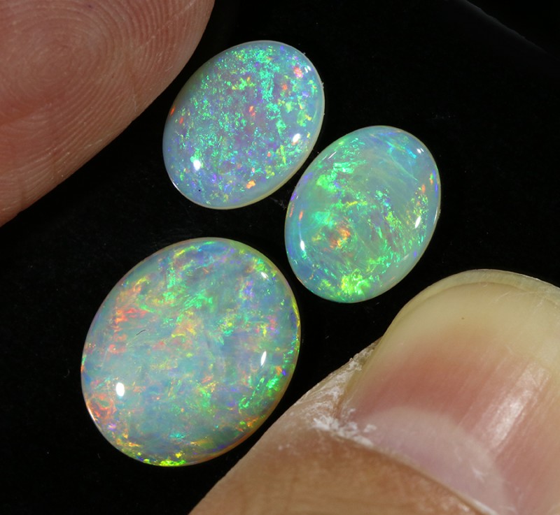 4.20CTS SET 3 COOBER PEDY OPAL PARCELS GREAT COLOUR