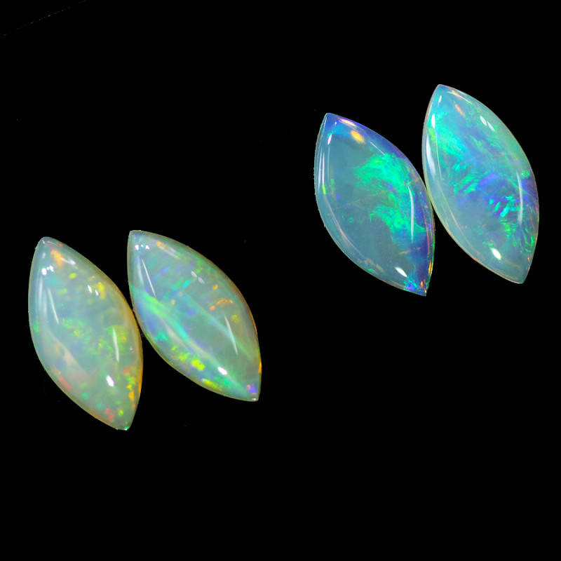 2.56Cts 4pcs Crystal Fire opals Calibrated WS740