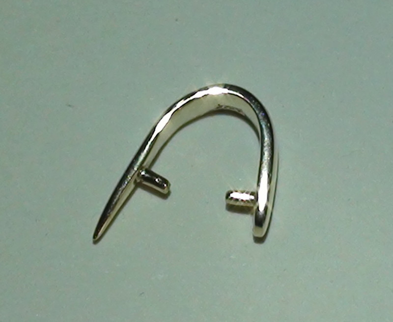 14 k Solid Yellow Gold Pinch Pendant Bail