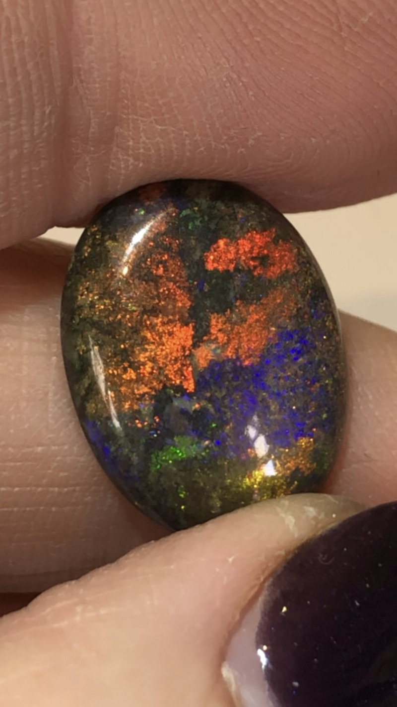 6.3cts Andamooka Black Matrix Opal