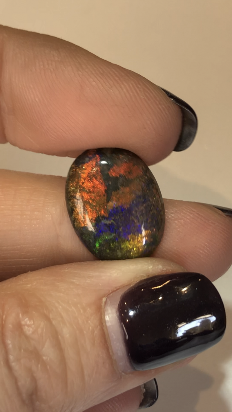 6.3cts Andamooka Black Matrix Opal