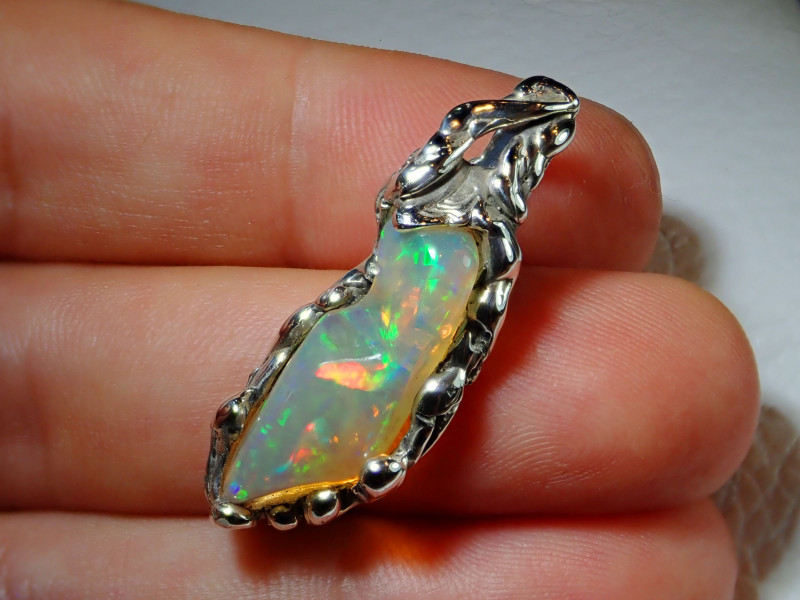 ethiopian opal pendant