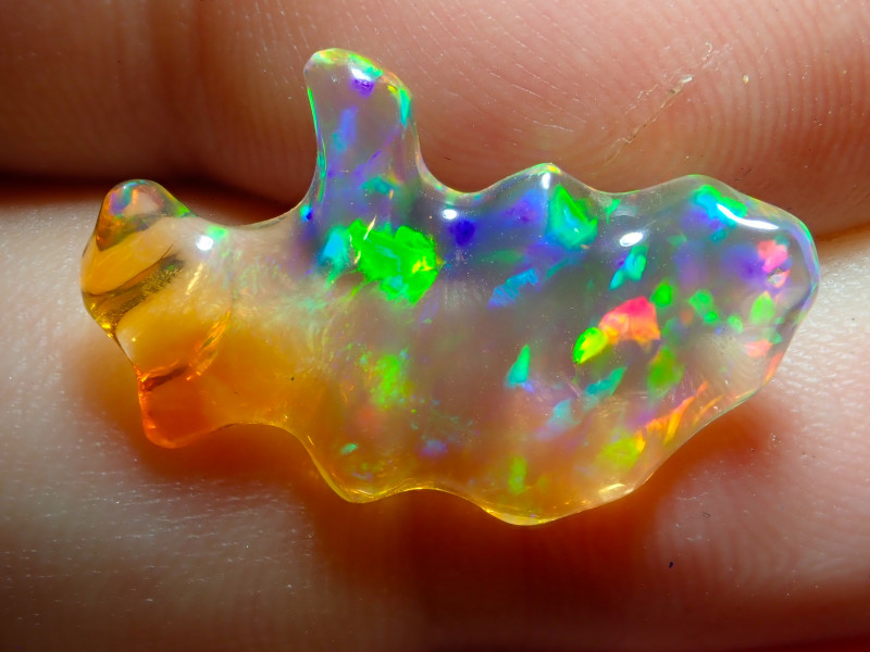 3.9ct Fire Opals With Play Of Color